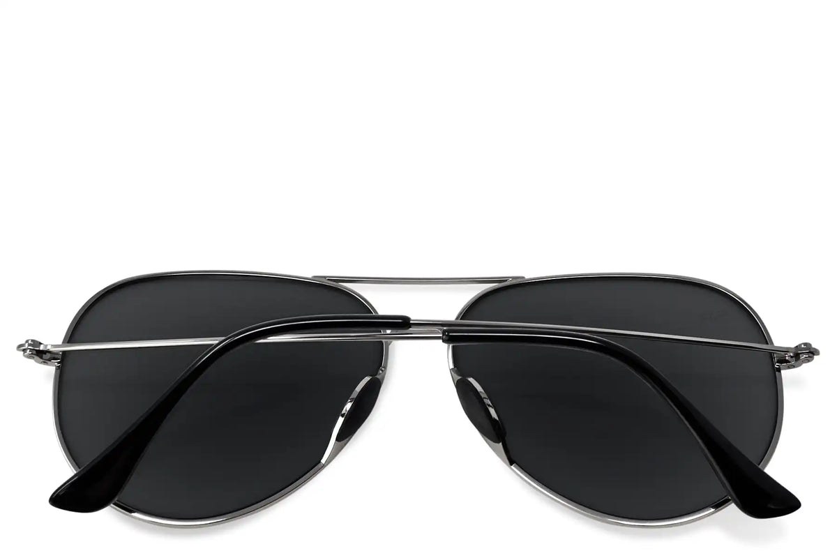 Tangle Free Aviator - Blackout Polarized